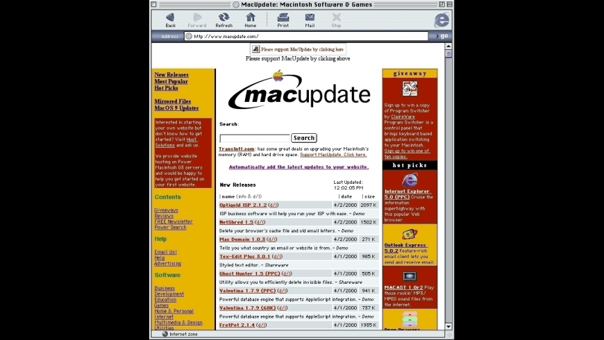 internet explorer for mac 11.0